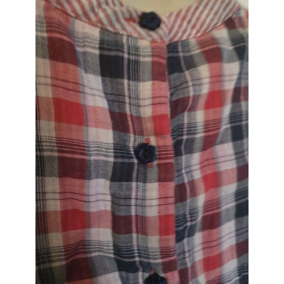 Our Generation Red Blue Plaid Dress W/ Bow Girls Size 5 Lined Long Sleeve Pretty - Picture 8 of 12
